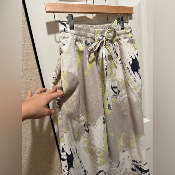 Rare/Self Women’s Standard Pull-On Wide Leg Twill Pant Unique Eclectic , Size 2 - Picture 5 of 13